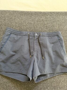 Parke & Ronen Swim Trunks, Navy Textured Size Mediu